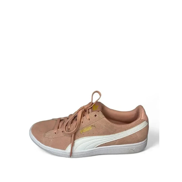 Puma Women's Vikky v3 Pink Suede Casual Shoes Sneakers Size 5.5 - Picture 3 of 7